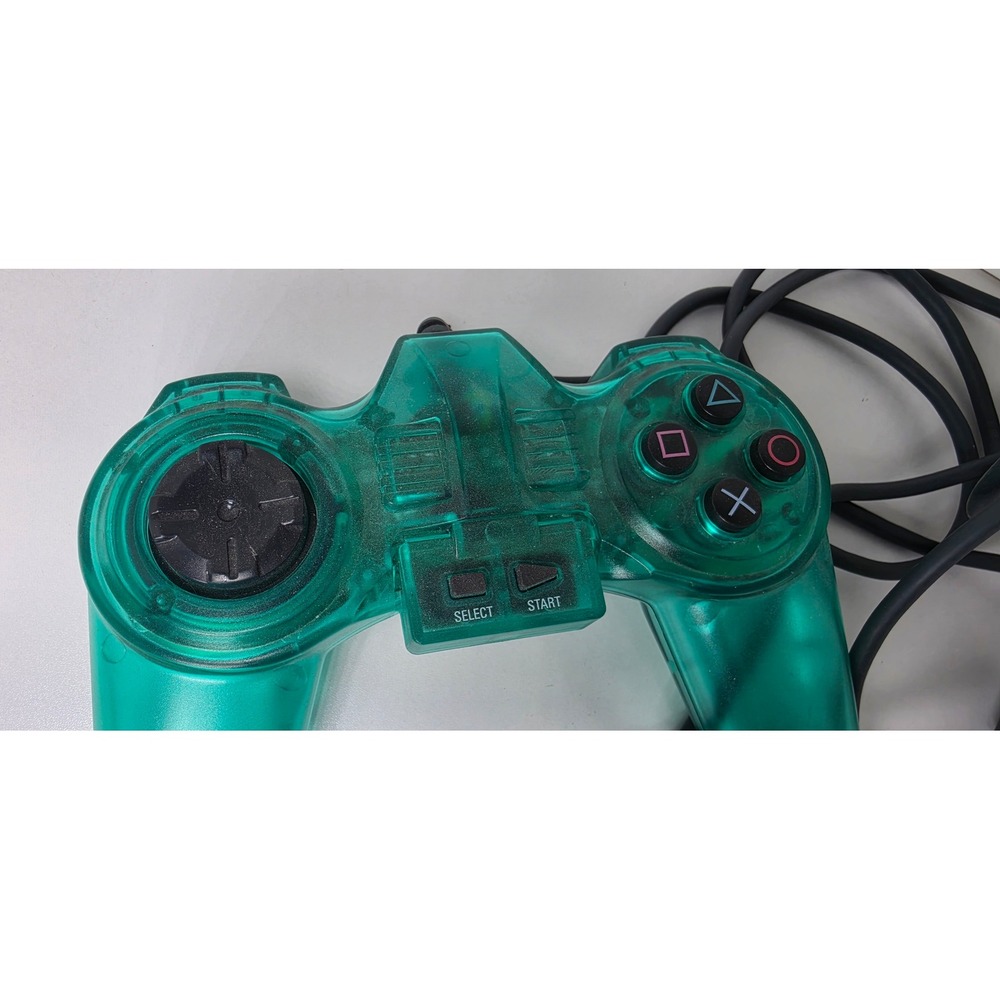 Z200 Toy Inc Translucent Green Wired Controller PlayStation 1 PS1 1997 untested